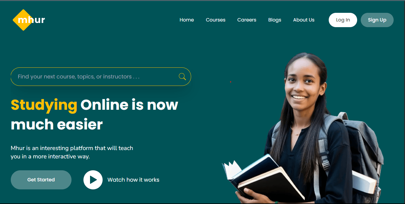 loopstudio landing page project mockup